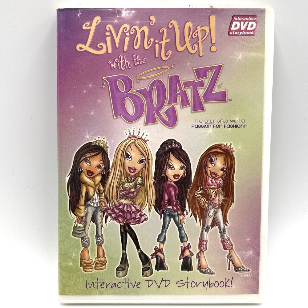 Livin it Up with the Bratz Interactive DVD Storybook 2005 MGA Entertainment Y2K